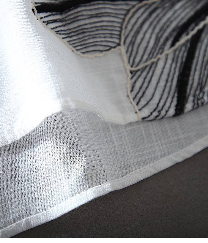 Elegant Floral Embroidered Cotton Top