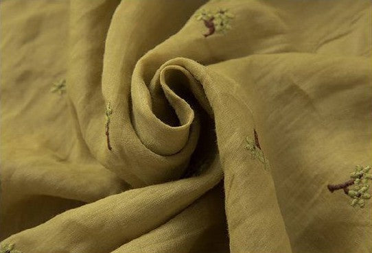 Floral Embroidered Button-Front Tunic