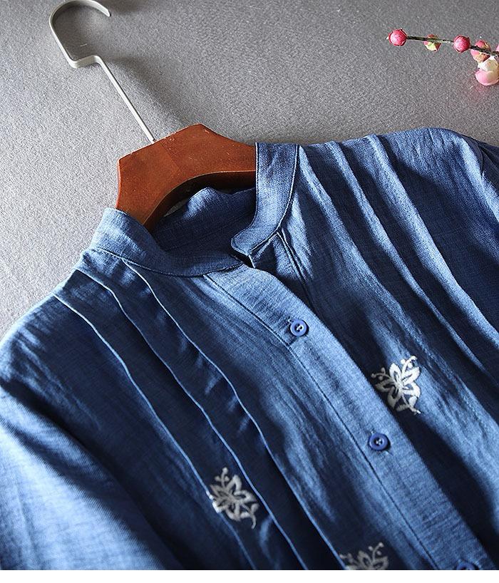 Elegance Cotton Embroidered Shirt
