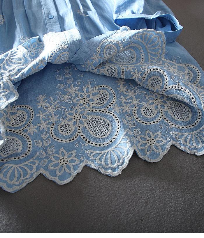 Elegance Cotton Embroidered Shirt