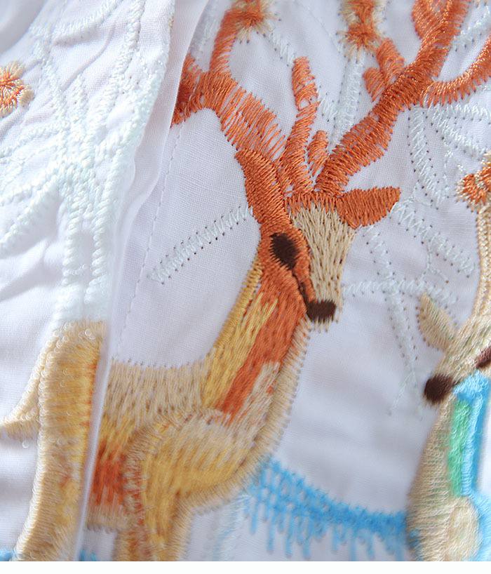 Embroidered Forest-Inspired Shirt