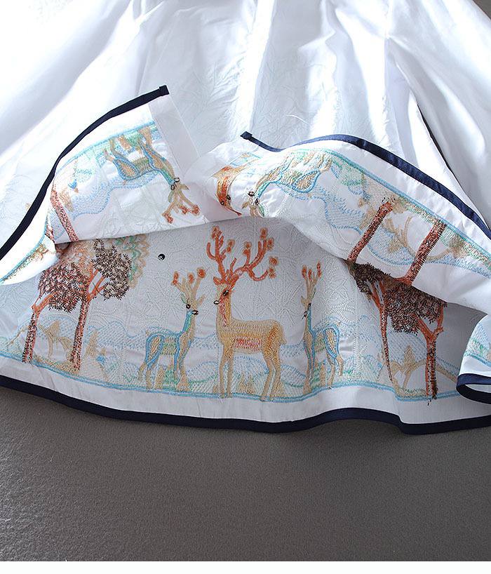 Embroidered Forest-Inspired Shirt