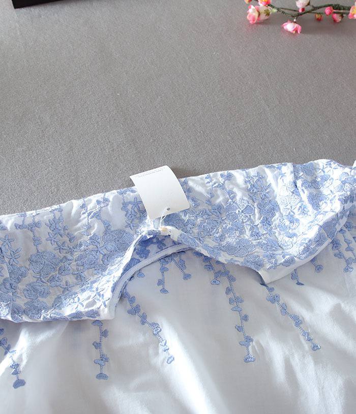 Floral Flow Embroidered  Top