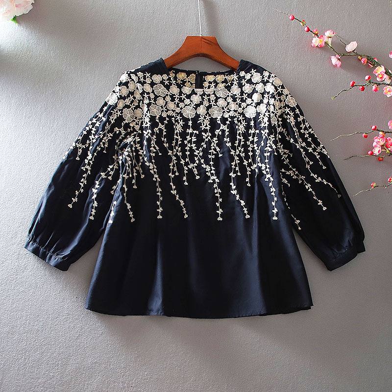 Floral Flow Embroidered  Top